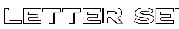 Letter Set font preview